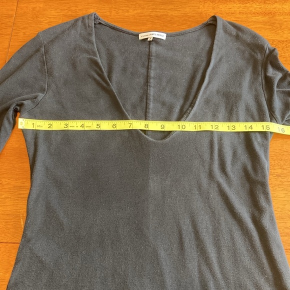 Women’s Standard James Perse Womens Size L Black Bodycon 3/4 Sleeve Midi Dress - Picture 9 of 11